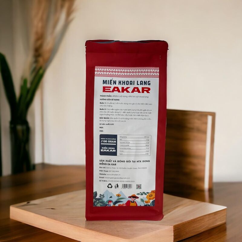 Miến dong khoai lang Eakar - túi 500g