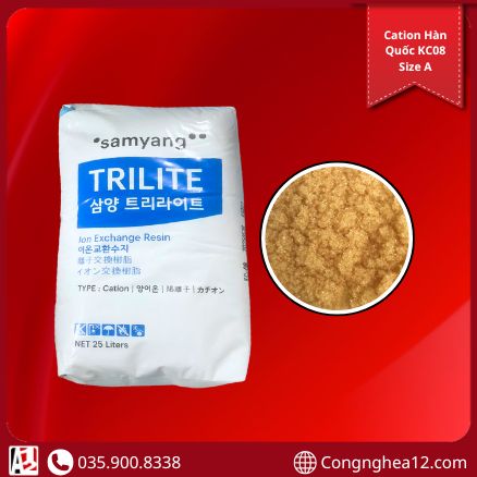 Cation KC08 – Hạt Nhựa Làm Mềm Công Nghiệp