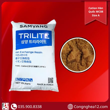 Cation MC08 – Hạt Trao Đổi Ion Làm Mềm Nước