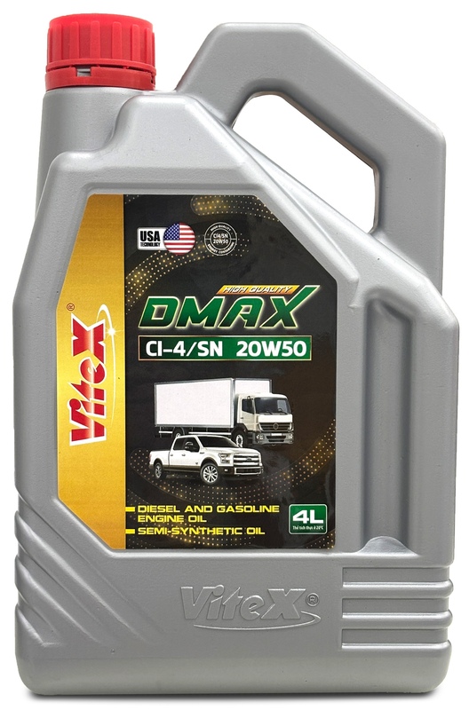 Dầu ô tô ViteX Dmax CI-4/SN SAE 20W50