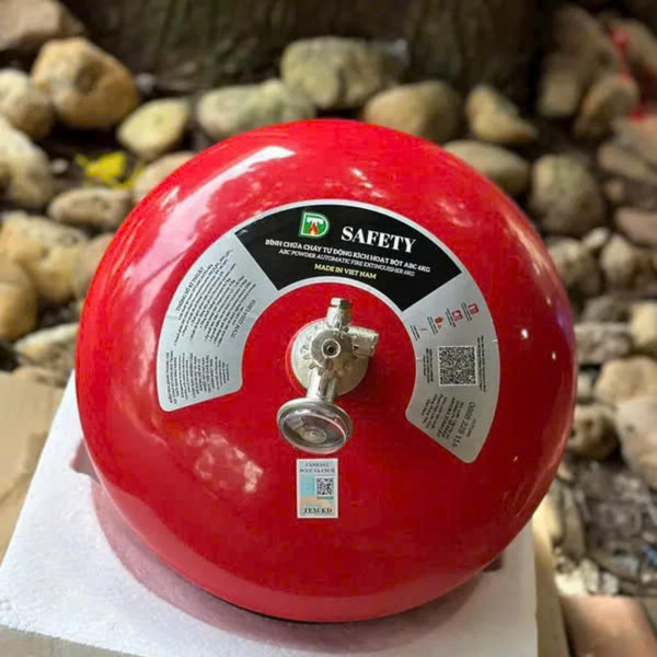 Bình cầu chữa cháy tự động Safety 6kg - PCCC Uy Dũng - Công Ty TNHH Xây Lắp Và Dịch Vụ PCCC Uy Dũng