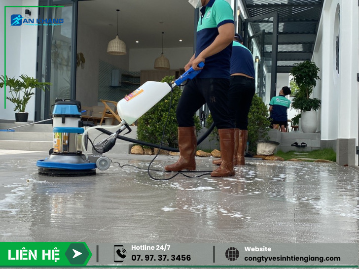 Dịch vụ mài sàn và đánh bóng sàn - Vệ Sinh Công Nghiệp An Khang Việt Nam - Công Ty TNHH Tập Đoàn An Khang Việt Nam