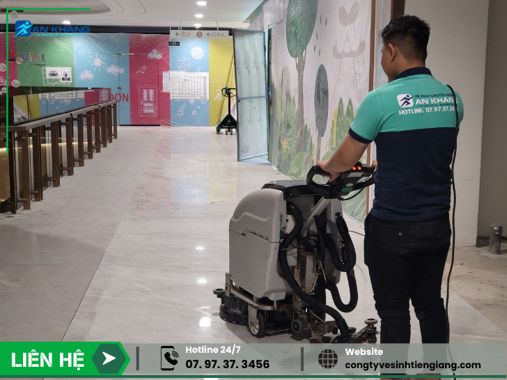 Dịch vụ mài sàn và đánh bóng sàn - Vệ Sinh Công Nghiệp An Khang Việt Nam - Công Ty TNHH Tập Đoàn An Khang Việt Nam