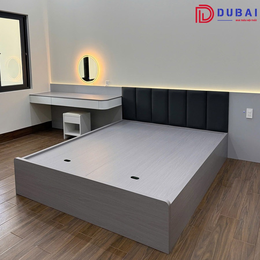 Giường ngủ gỗ công nghiệp MDF GN-03 - Nội Thất DUBAI - Công Ty TNHH Nội Thất D&T Living