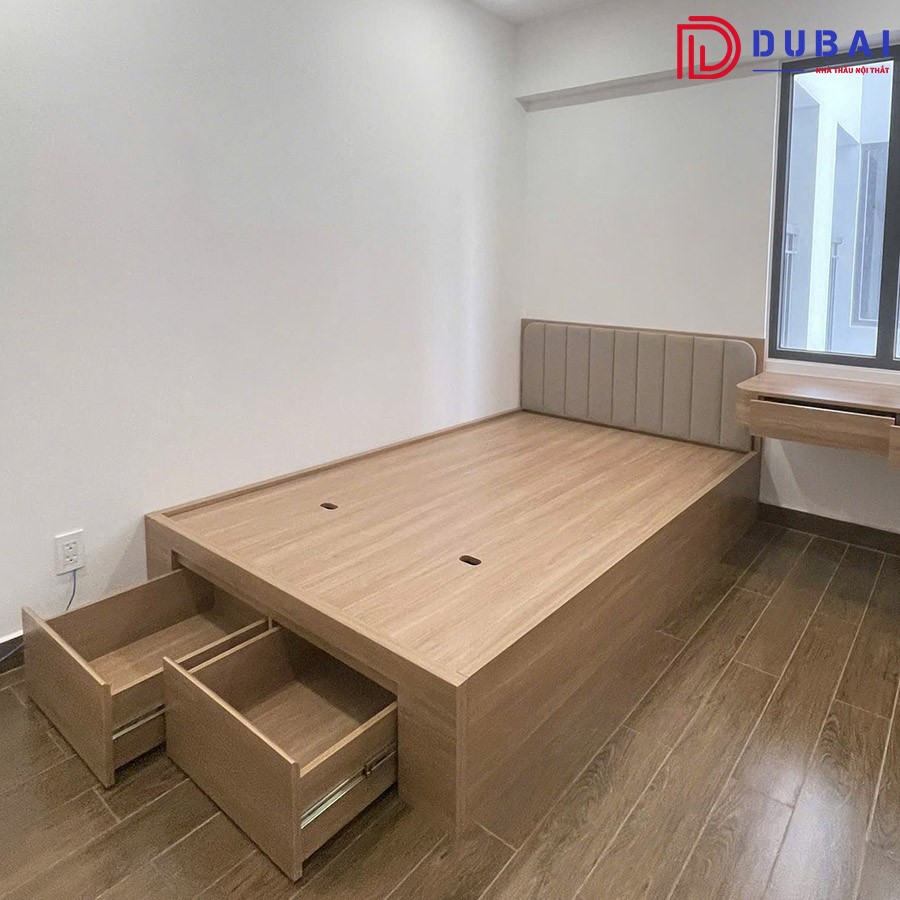 Giường ngủ gỗ công nghiệp MDF GN-08 - Nội Thất DUBAI - Công Ty TNHH Nội Thất D&T Living