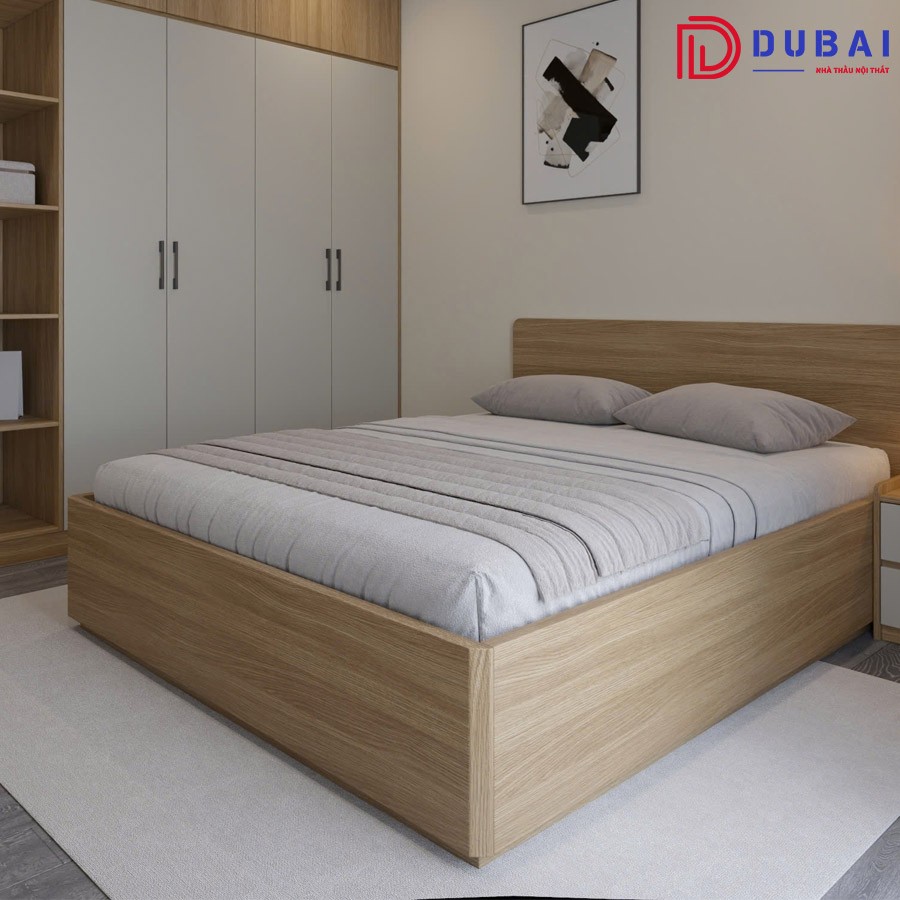 Giường ngủ gỗ công nghiệp MDF GN-09 - Nội Thất DUBAI - Công Ty TNHH Nội Thất D&T Living