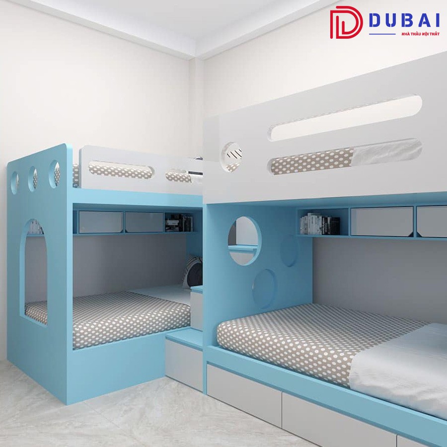 Giường tầng gỗ công nghiệp MDF GT-02 - Nội Thất DUBAI - Công Ty TNHH Nội Thất D&T Living