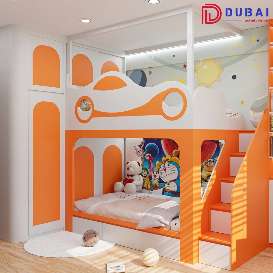 Giường tầng gỗ công nghiệp MDF GT-03 - Nội Thất DUBAI - Công Ty TNHH Nội Thất D&T Living