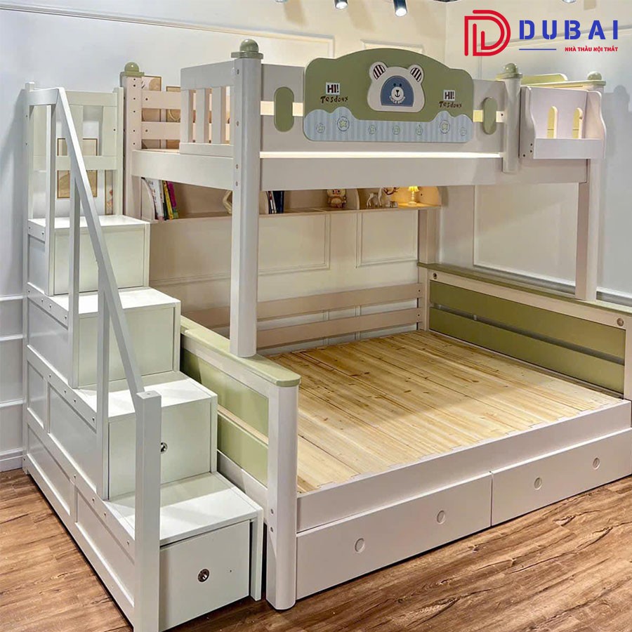 Giường tầng gỗ công nghiệp MDF GT-06 - Nội Thất DUBAI - Công Ty TNHH Nội Thất D&T Living