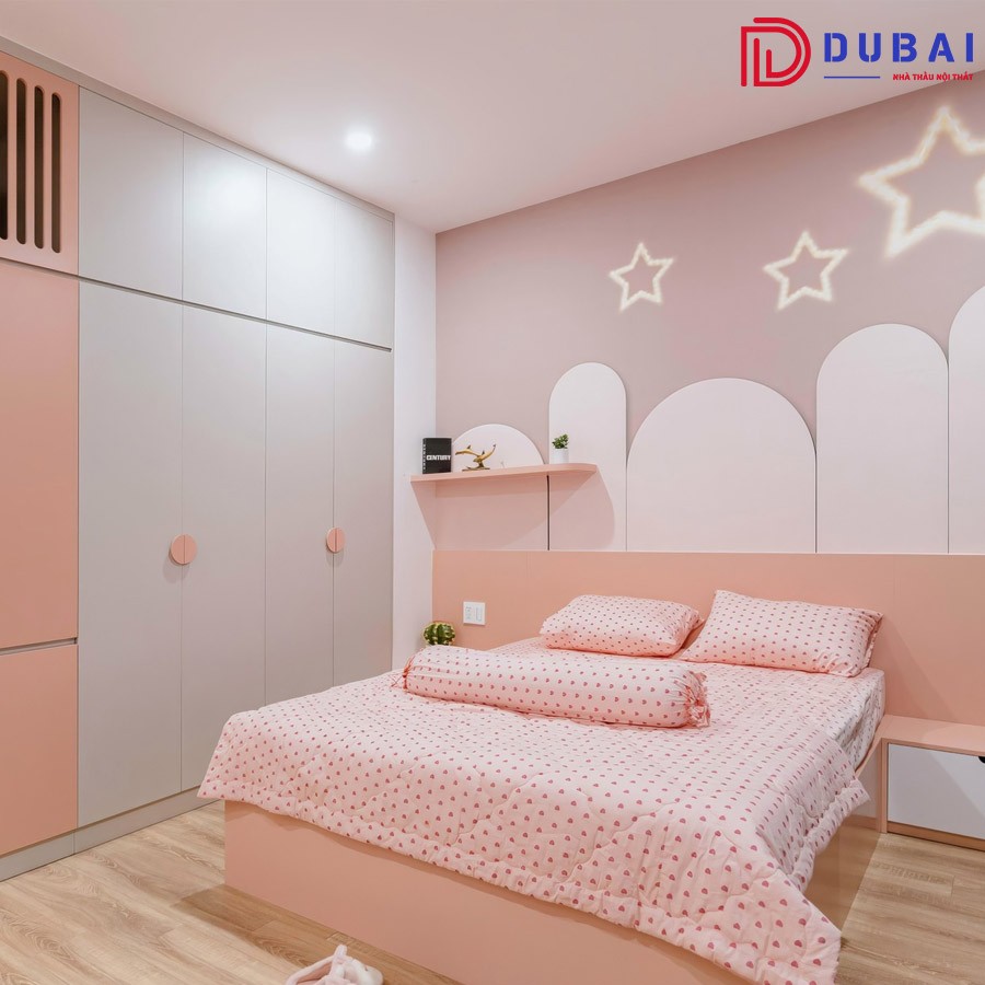 Phòng ngủ cho bé gái gỗ MDF PNBG-11 - Nội Thất DUBAI - Công Ty TNHH Nội Thất D&T Living