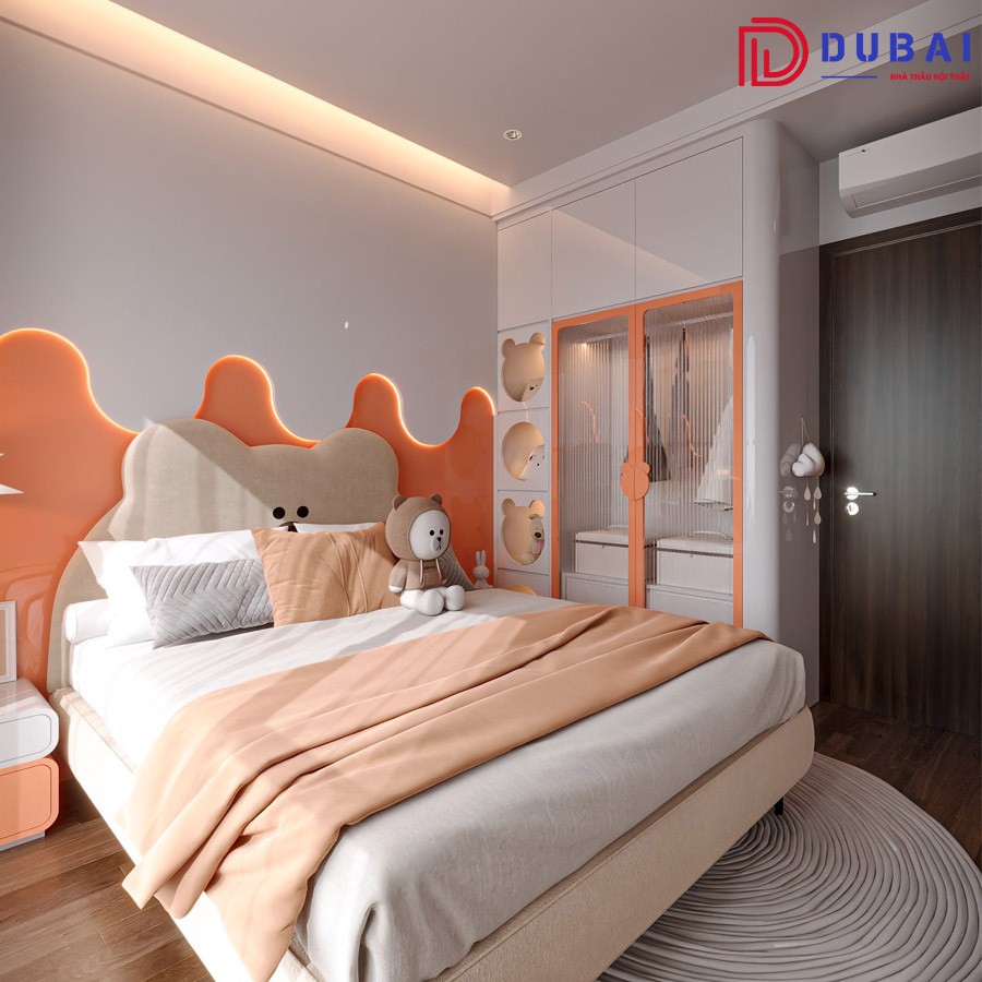 Phòng ngủ cho bé gái gỗ MDF PNBG-12 - Nội Thất DUBAI - Công Ty TNHH Nội Thất D&T Living