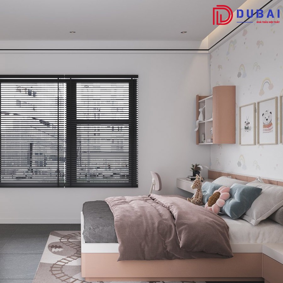 Phòng ngủ cho bé gái gỗ MDF PNBG-14 - Nội Thất DUBAI - Công Ty TNHH Nội Thất D&T Living