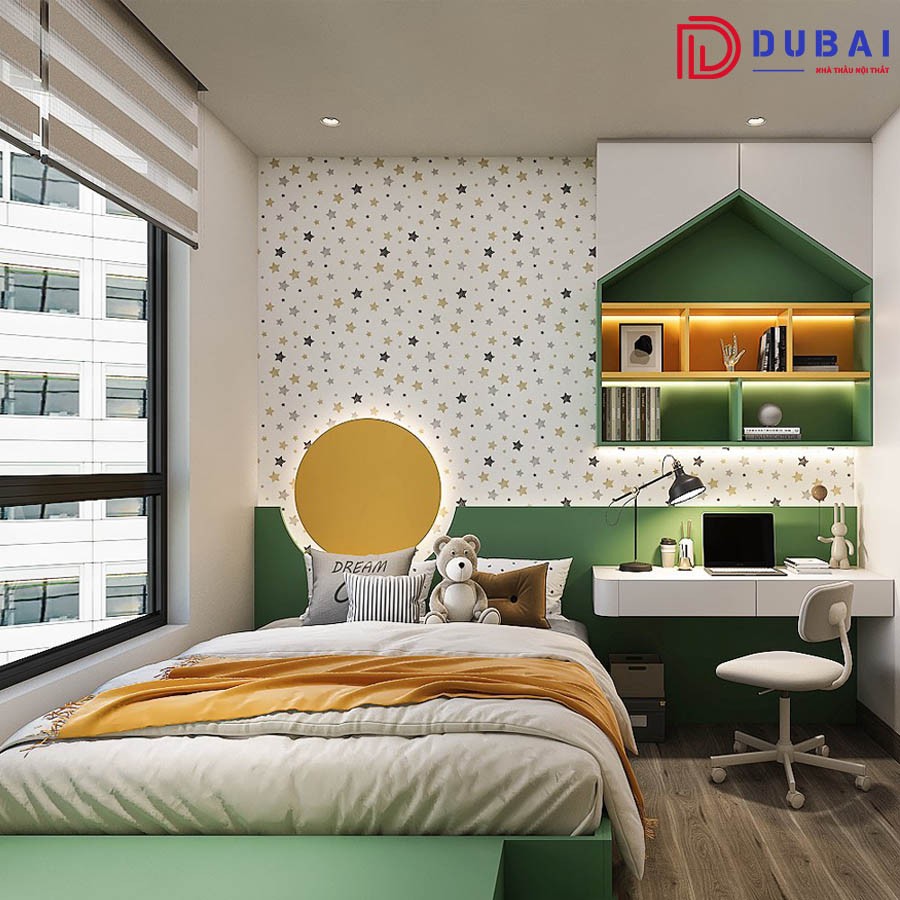 Phòng ngủ cho bé trai gỗ MDF PNBT-09 - Nội Thất DUBAI - Công Ty TNHH Nội Thất D&T Living
