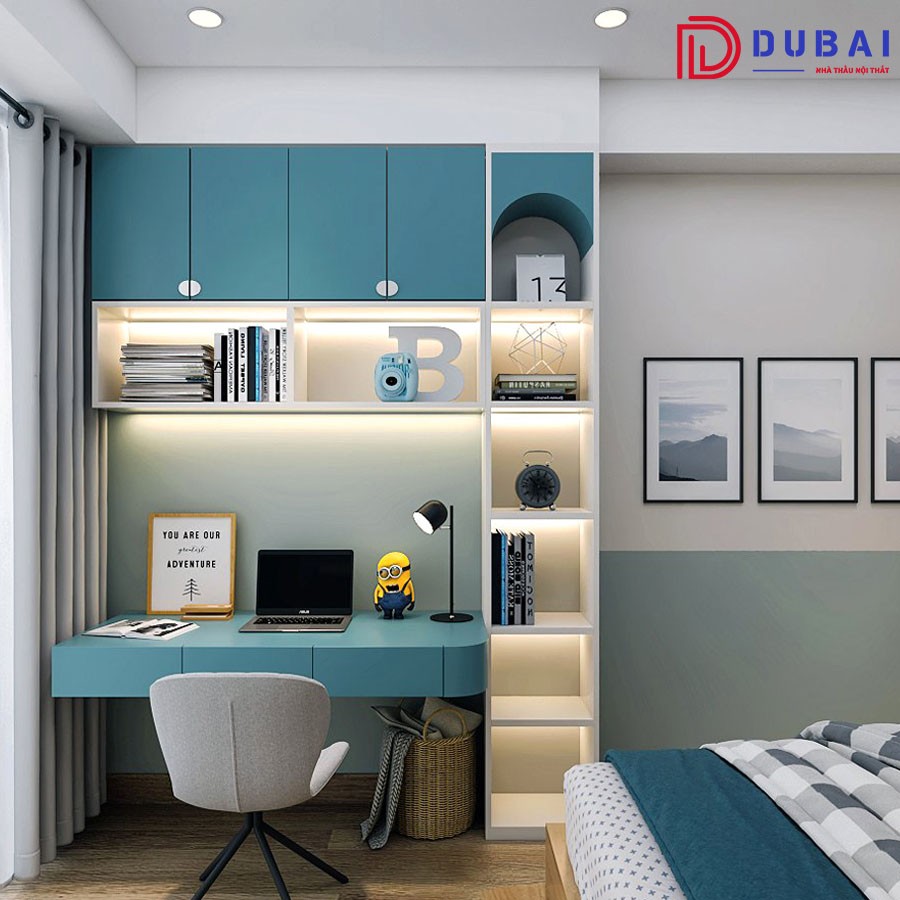 Phòng ngủ cho bé trai gỗ MDF PNBT-11 - Nội Thất DUBAI - Công Ty TNHH Nội Thất D&T Living