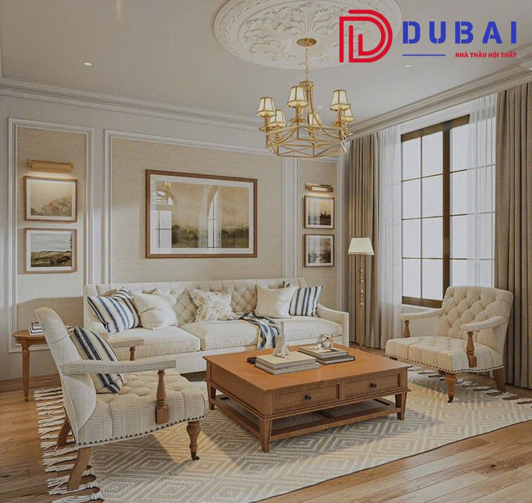 Thiết kế nội thất phòng khách - Nội Thất DUBAI - Công Ty TNHH Nội Thất D&T Living