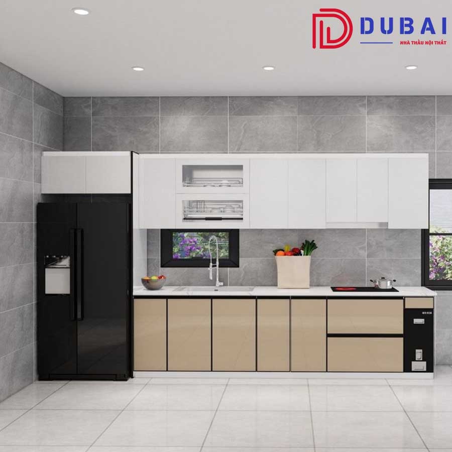 Tủ bếp gỗ công nghiệp MDF TB-16 - Nội Thất DUBAI - Công Ty TNHH Nội Thất D&T Living