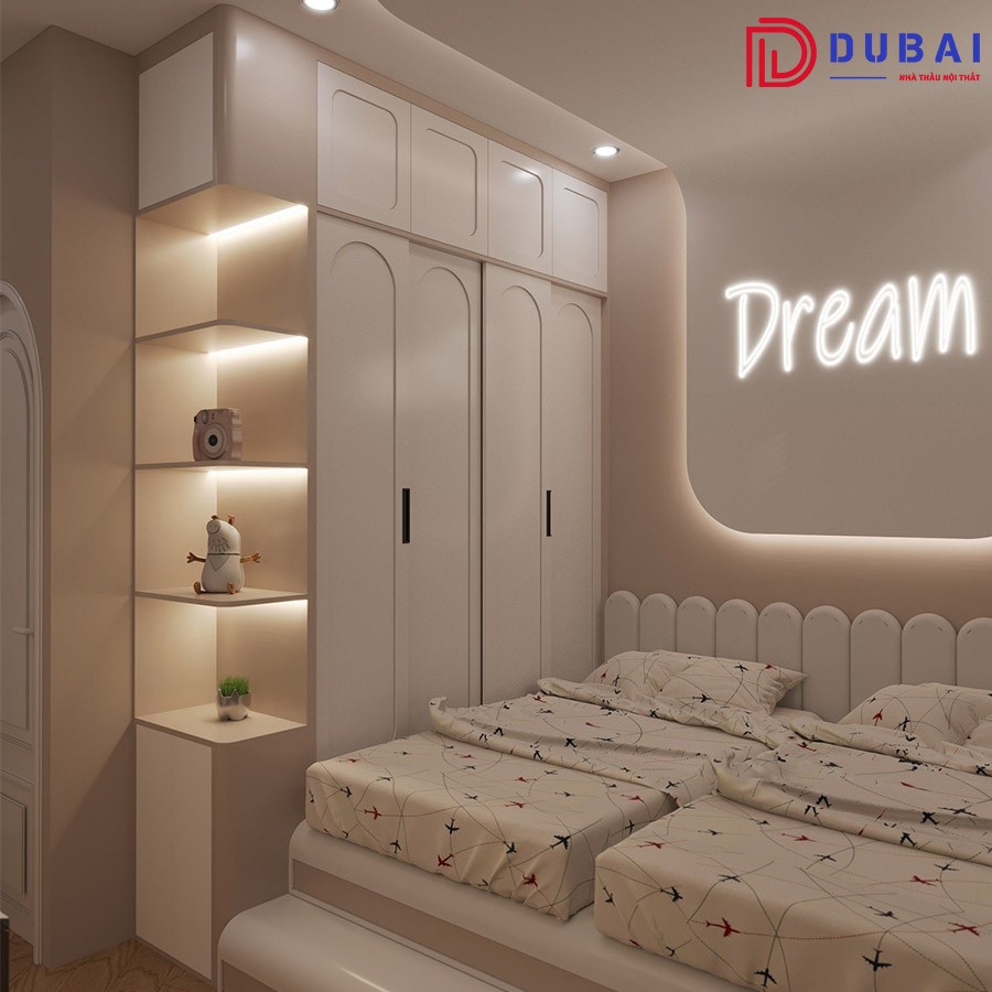 Tủ quần áo phòng ngủ gỗ MDF TQA-06 - Nội Thất DUBAI - Công Ty TNHH Nội Thất D&T Living