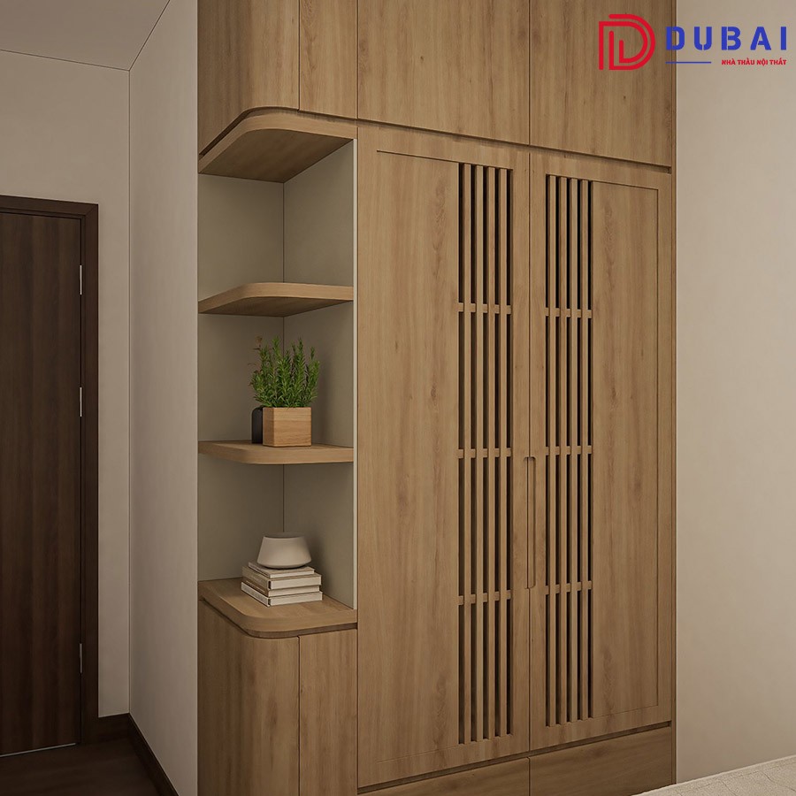Tủ quần áo phòng ngủ gỗ MDF TQA-07 - Nội Thất DUBAI - Công Ty TNHH Nội Thất D&T Living