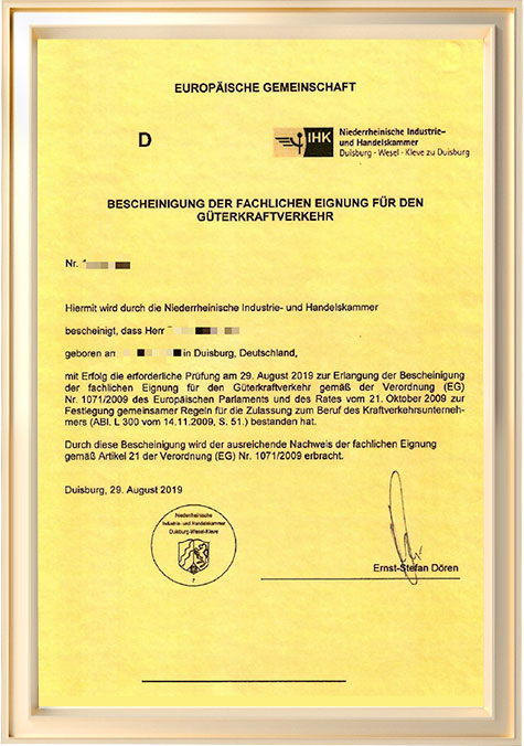 Chứng nhận năng lực