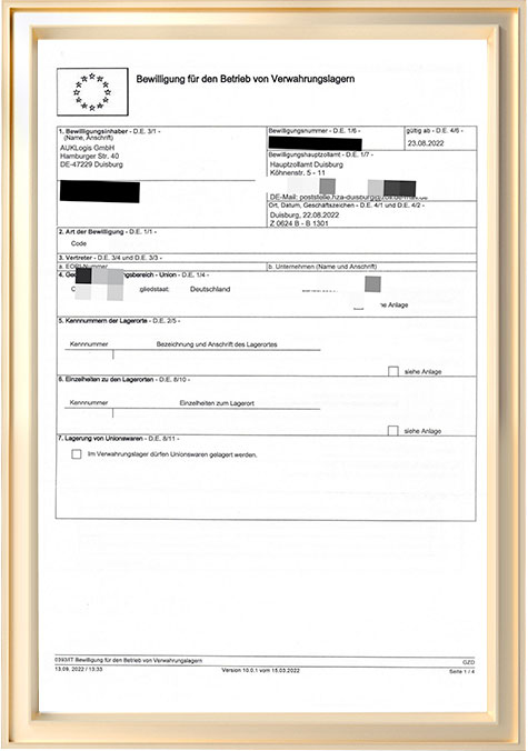 Giấy phép vận hành kho lưu trữ