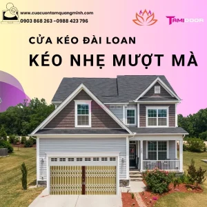 Cửa kéo Đài Loan 1ly4 - Cửa Cuốn Tâm Quang Minh - Công Ty TNHH Thương Mại Dịch Vụ Sản Xuất Tâm Quang Minh