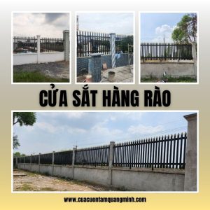 Cửa sắt hàng rào Tâm Quang Minh - Cửa Cuốn Tâm Quang Minh - Công Ty TNHH Thương Mại Dịch Vụ Sản Xuất Tâm Quang Minh