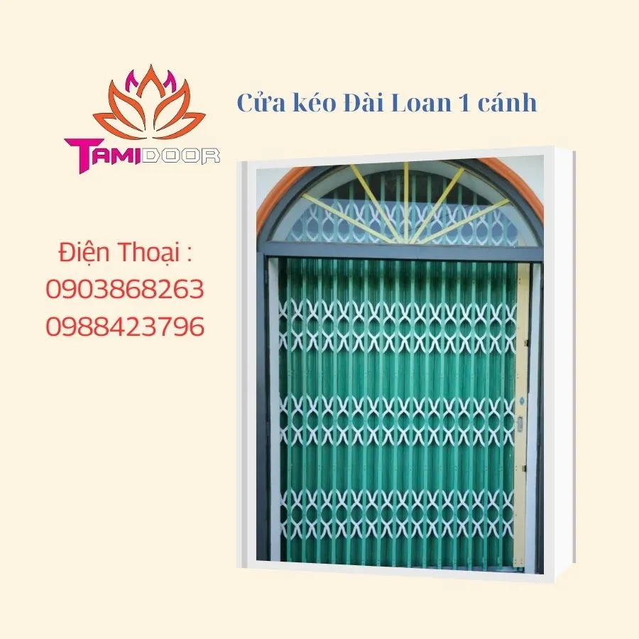 Dự án cửa kéo Đài Loan 1 cánh - Cửa Cuốn Tâm Quang Minh - Công Ty TNHH Thương Mại Dịch Vụ Sản Xuất Tâm Quang Minh
