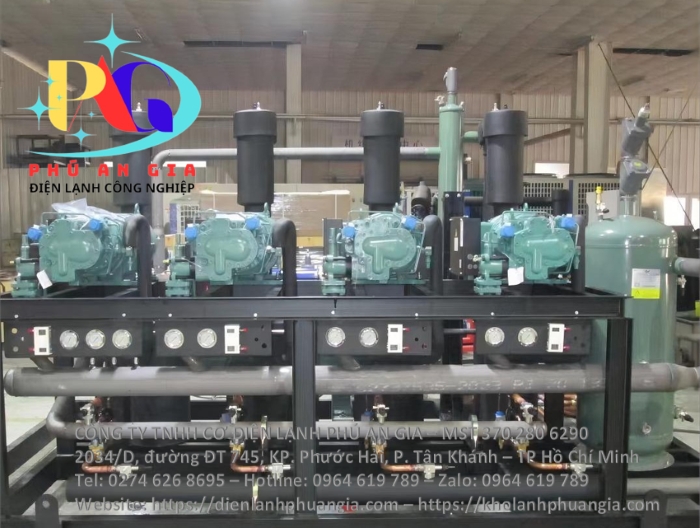 Cụm máy kho cấp đông máy nén Bitzer