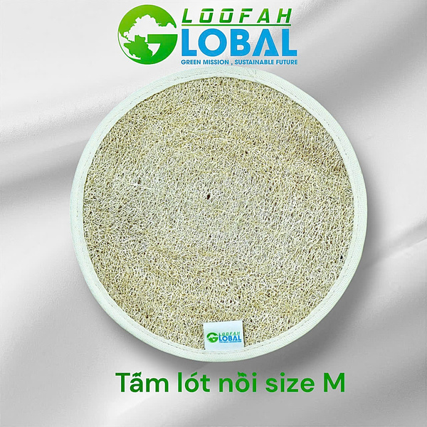 Tấm lót nồi xơ mướp size M - Sản Phẩm Từ Xơ Mướp Loofah Global - Công Ty Cổ Phần Tập Đoàn Loofah Global