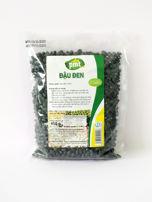 Đậu đen 450g - Nông Sản Phú Minh Tâm - Công Ty TNHH Thương Mại Dịch Vụ Phú Minh Tâm