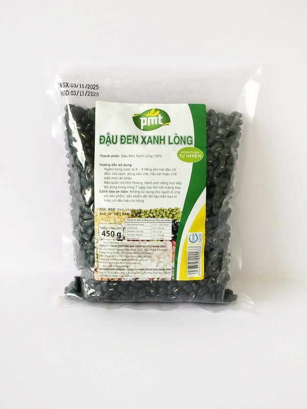 Đậu đen xanh lòng 450g - Nông Sản Phú Minh Tâm - Công Ty TNHH Thương Mại Dịch Vụ Phú Minh Tâm
