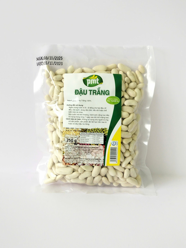 Đậu trắng 250g - Nông Sản Phú Minh Tâm - Công Ty TNHH Thương Mại Dịch Vụ Phú Minh Tâm