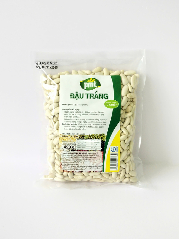 Đậu trắng 450g - Nông Sản Phú Minh Tâm - Công Ty TNHH Thương Mại Dịch Vụ Phú Minh Tâm