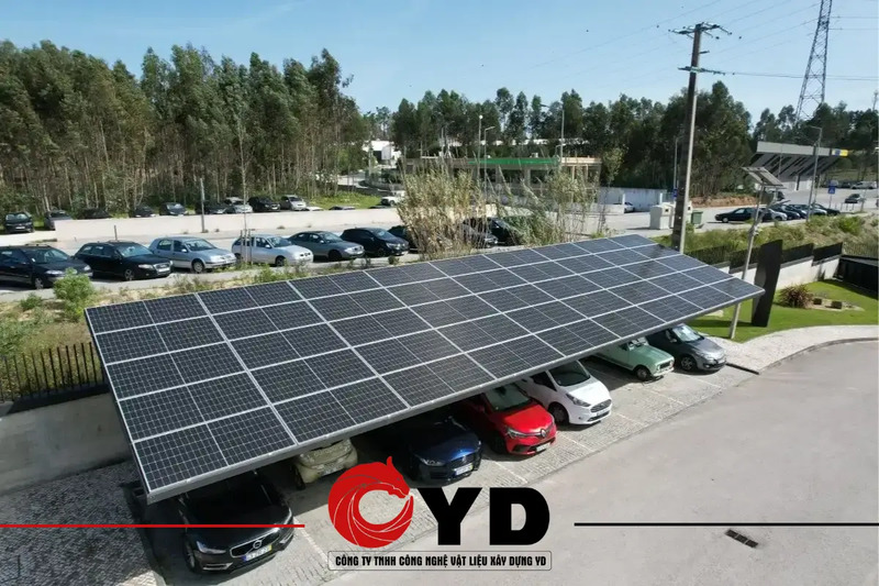 Bãi đỗ xe năng lượng mặt trời - Lưới Thép Y&D - Công Ty TNHH Công Nghệ Vật Liệu Xây Dựng Y&D