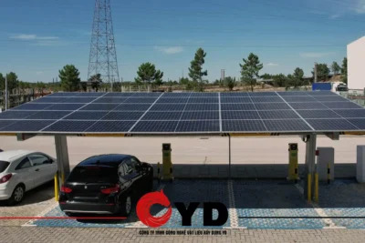 Bãi đỗ xe năng lượng mặt trời - Lưới Thép Y&D - Công Ty TNHH Công Nghệ Vật Liệu Xây Dựng Y&D