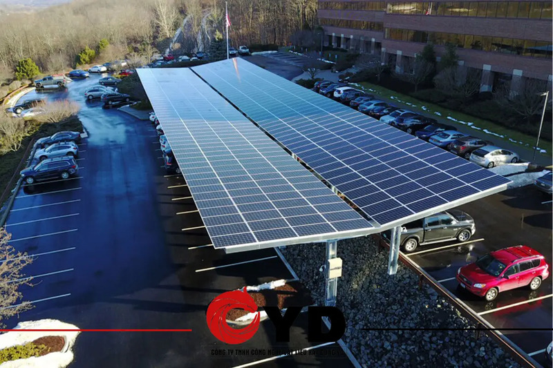 Bãi đỗ xe năng lượng mặt trời - Lưới Thép Y&D - Công Ty TNHH Công Nghệ Vật Liệu Xây Dựng Y&D