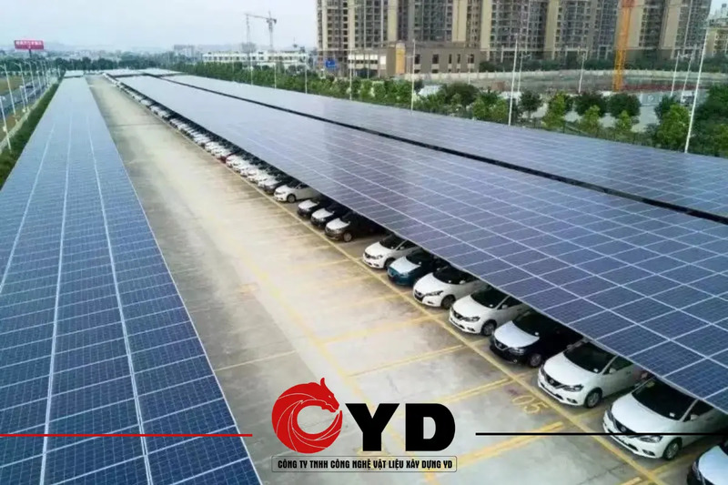 Bãi đỗ xe năng lượng mặt trời - Lưới Thép Y&D - Công Ty TNHH Công Nghệ Vật Liệu Xây Dựng Y&D
