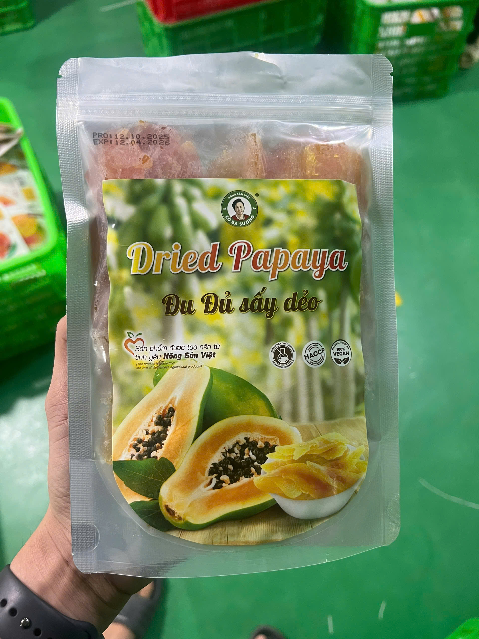 Đu đủ sấy dẻo - Trái Cây Sấy Ba Sương - Long Mỹ - Công Ty Trách Nhiệm Hữu Hạn Ba Sương - Long Mỹ