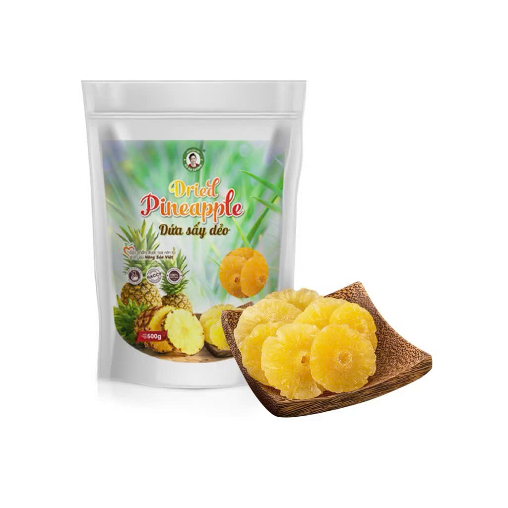Dứa sấy dẻo - Trái Cây Sấy Ba Sương - Long Mỹ - Công Ty Trách Nhiệm Hữu Hạn Ba Sương - Long Mỹ
