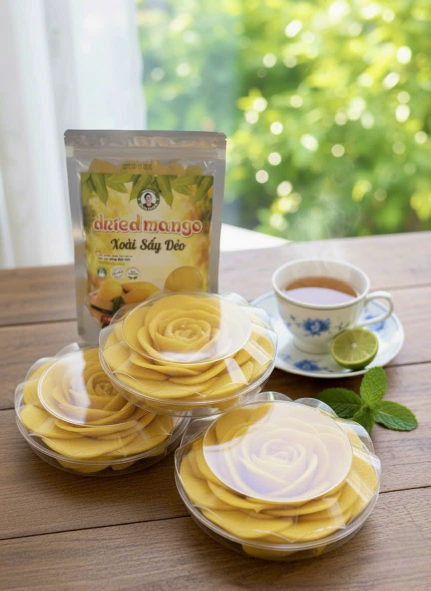 Xoài sấy dẻo - Trái Cây Sấy Ba Sương - Long Mỹ - Công Ty Trách Nhiệm Hữu Hạn Ba Sương - Long Mỹ