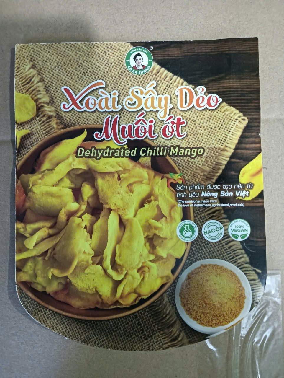 Xoài sấy dẻo muối ớt - Trái Cây Sấy Ba Sương - Long Mỹ - Công Ty Trách Nhiệm Hữu Hạn Ba Sương - Long Mỹ