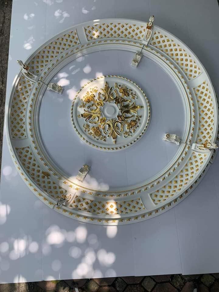 Phào chỉ mâm trần dát vàng - Phào Chỉ Anh Đức - Công Ty Cổ Phần Nhựa Anh Đức