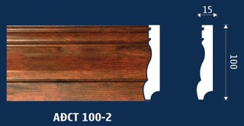 Phào chân tường vân gỗ - Phào Chỉ Anh Đức - Công Ty Cổ Phần Nhựa Anh Đức