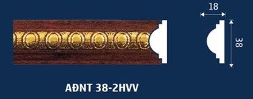 Phào lưng tường vân gỗ - Phào Chỉ Anh Đức - Công Ty Cổ Phần Nhựa Anh Đức