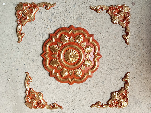 Phào tường, mâm gỗ dát vàng - Phào Chỉ Anh Đức - Công Ty Cổ Phần Nhựa Anh Đức