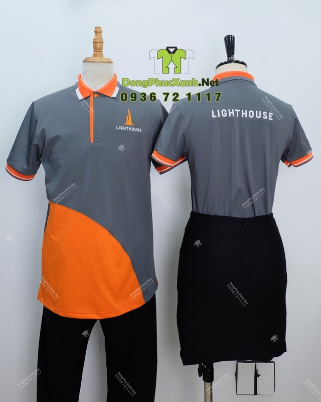 Áo thun đồng phục vải cá xấu Poly