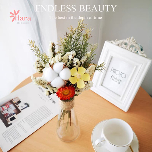 Bộ bình hoa khô cắm bình