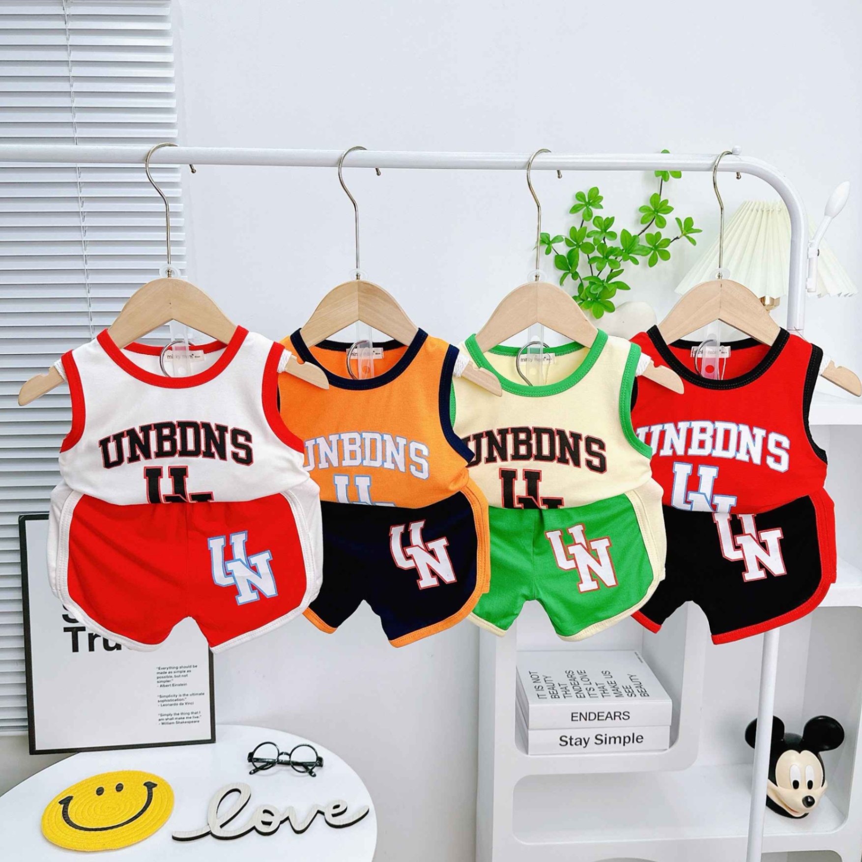 Bộ quần áo ba lỗ cho bé trai, bé gái