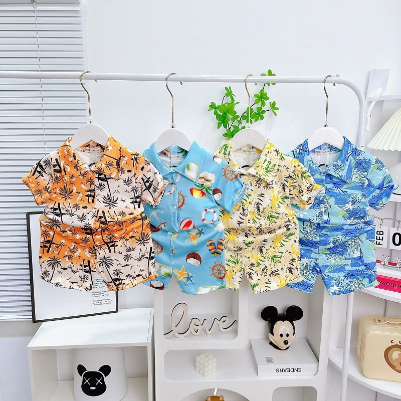 Bộ quần áo trẻ em nhũ lụa