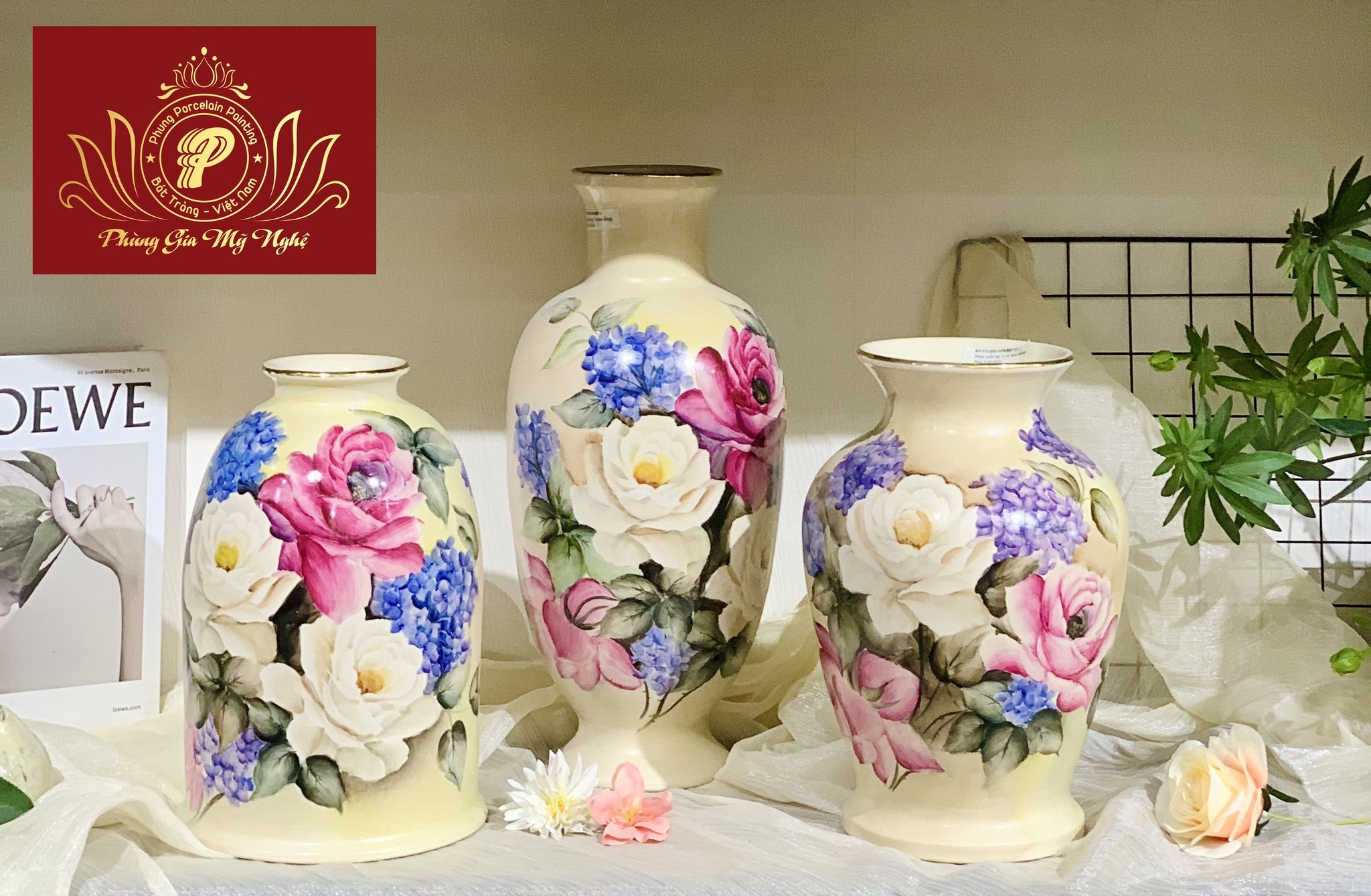 Bình hoa, lọ hoa gốm sứ - Gốm Sứ Phùng Gia Mỹ Nghệ - Công Ty TNHH Phùng Gia Mỹ Nghệ